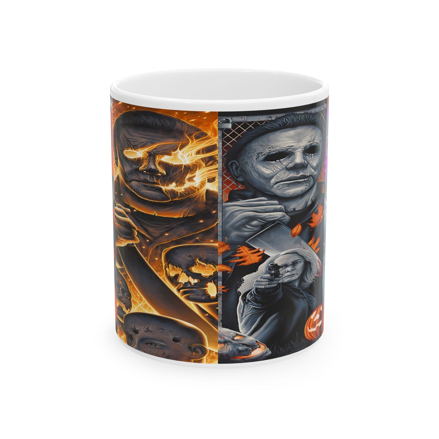 Michael Myers & Halloween Slasher Collage (11oz)