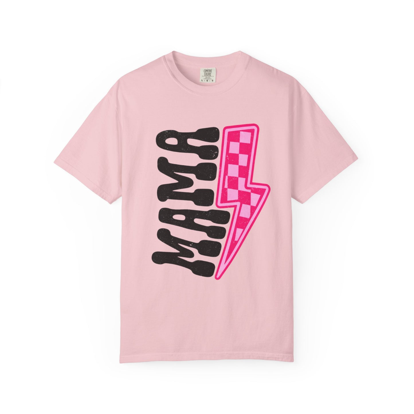 Pink Lightening Bolt Mama Graphic T-shirt
