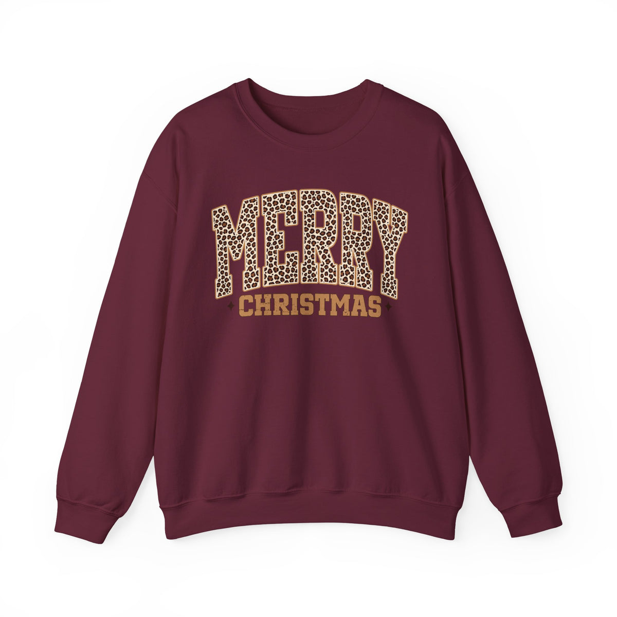 Merry Christmas Leopard Print Sweatshirt