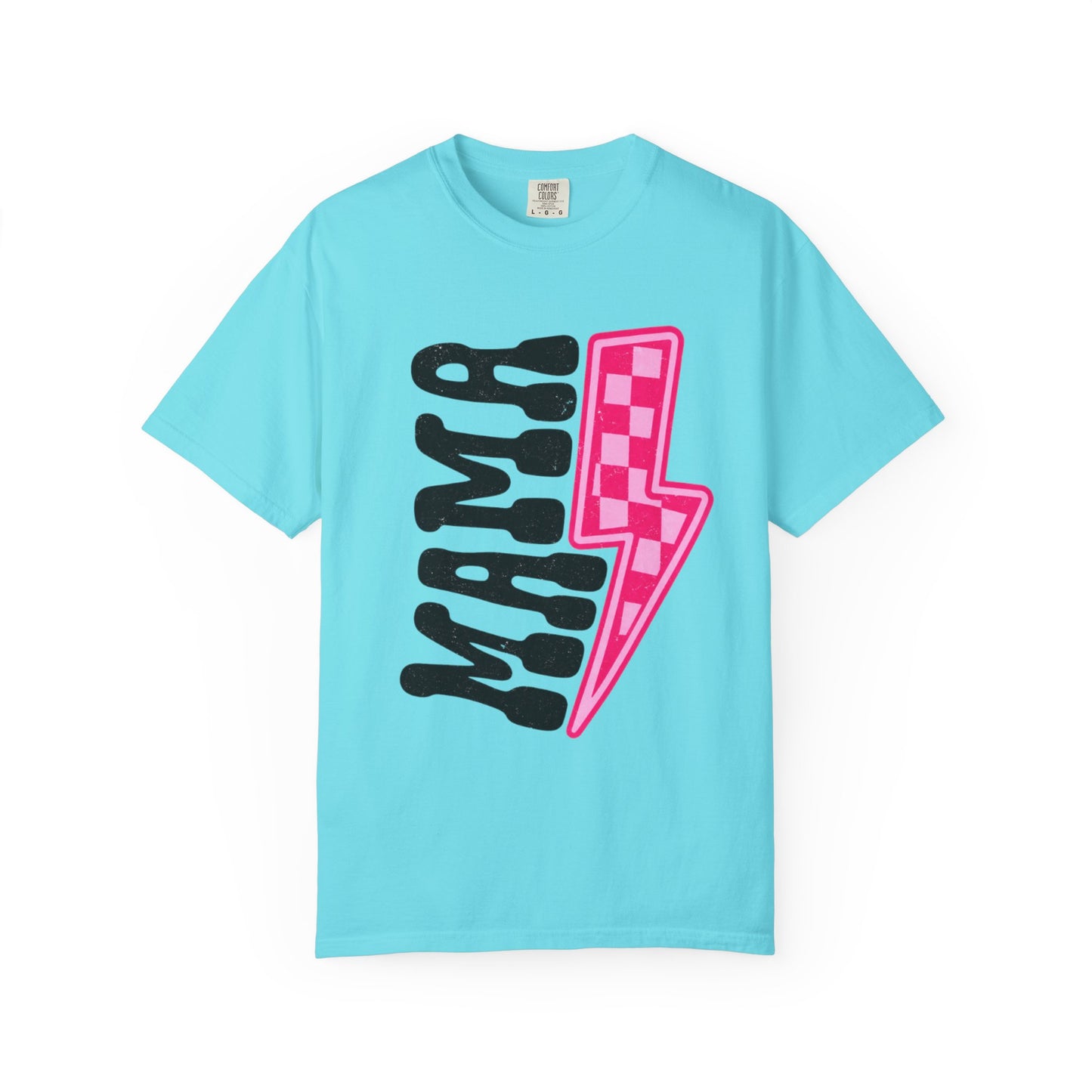 Pink Lightening Bolt Mama Graphic T-shirt