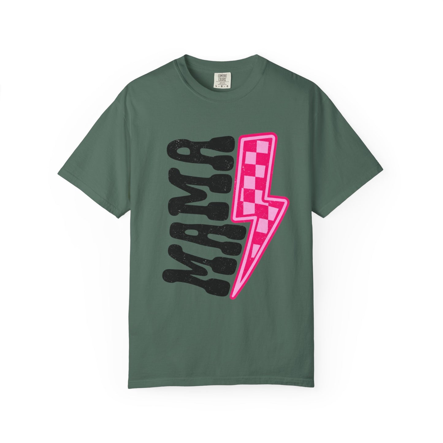 Pink Lightening Bolt Mama Graphic T-shirt