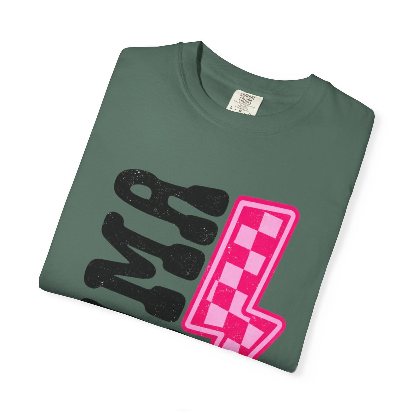 Pink Lightening Bolt Mama Graphic T-shirt