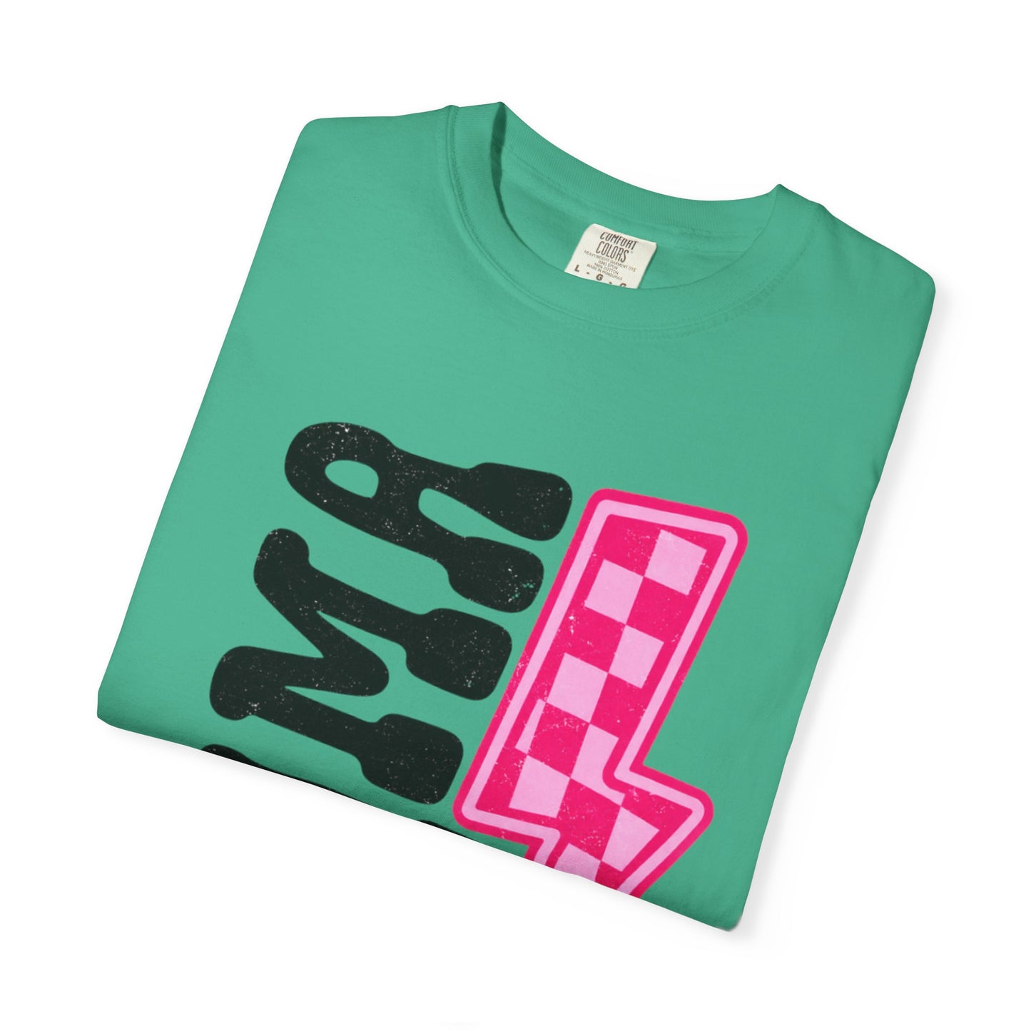 Pink Lightening Bolt Mama Graphic T-shirt