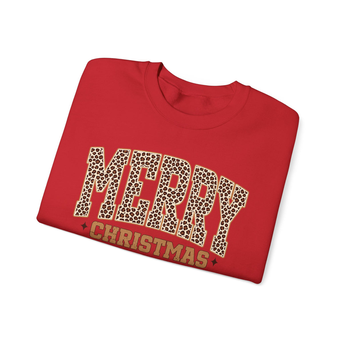 Merry Christmas Leopard Print Sweatshirt