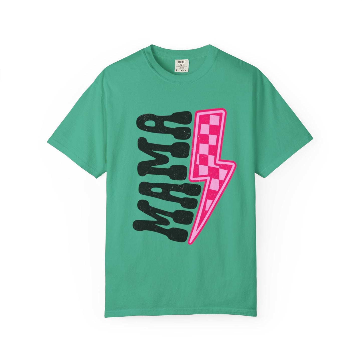 Pink Lightening Bolt Mama Graphic T-shirt