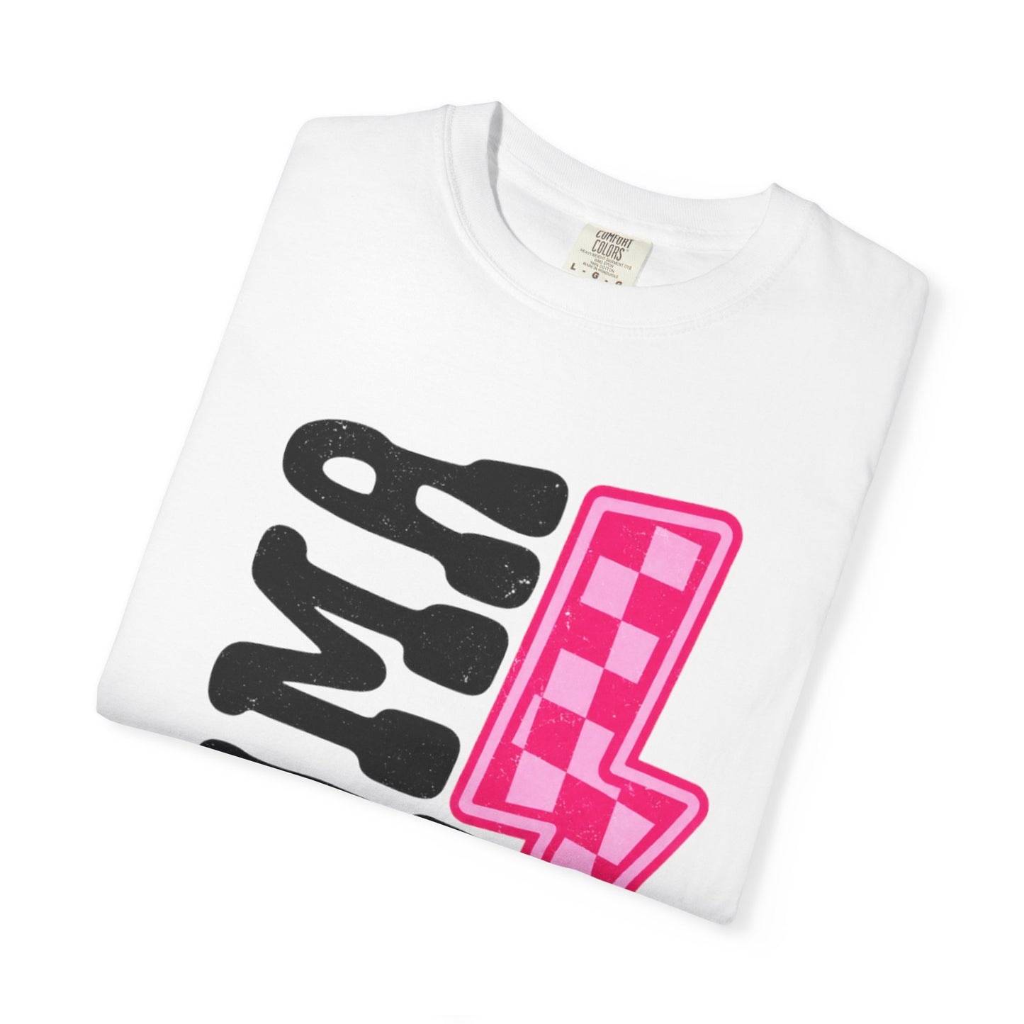 Pink Lightening Bolt Mama Graphic T-shirt