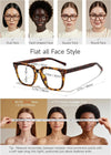 Oversized Square Blue Light Tortoise Glasses