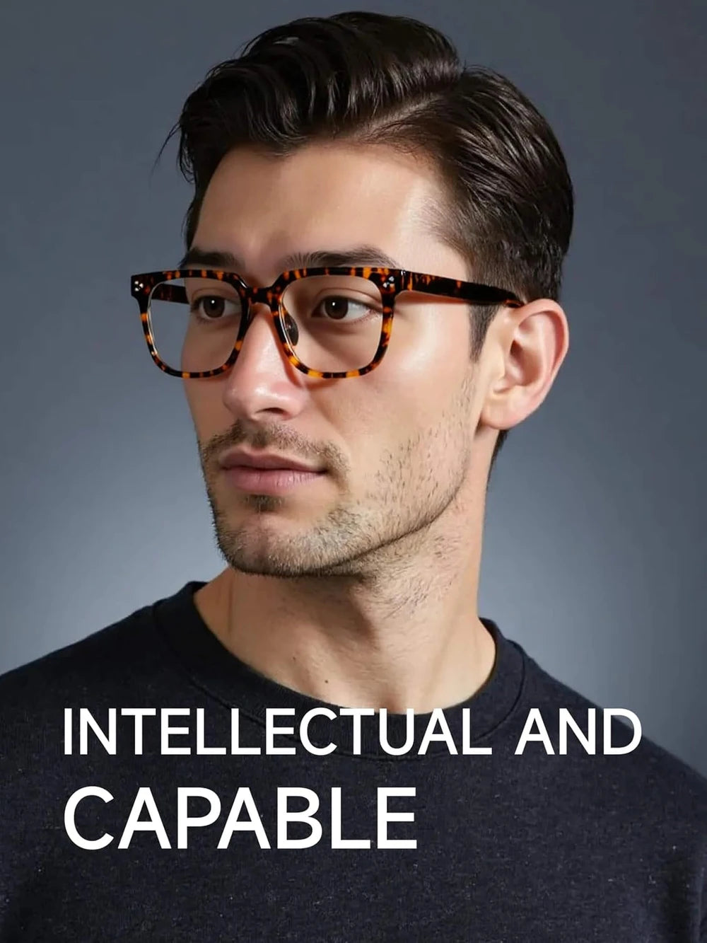 Oversized Square Blue Light Tortoise Glasses
