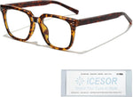 Oversized Square Blue Light Tortoise Glasses