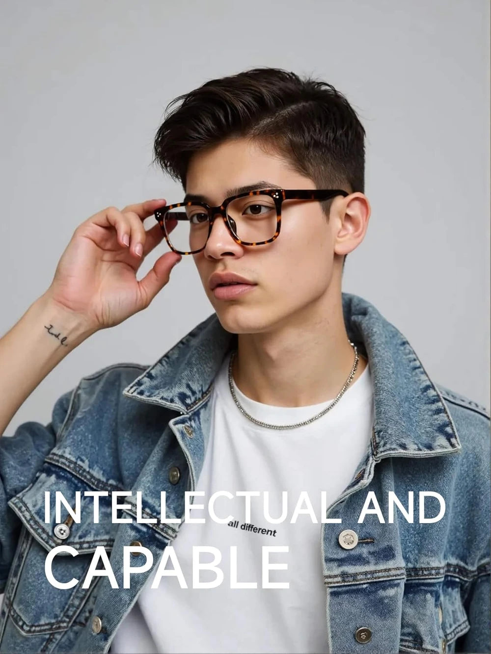 Oversized Square Blue Light Tortoise Glasses
