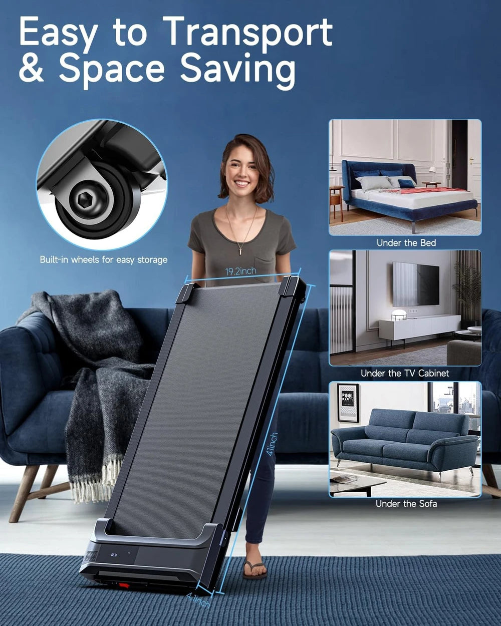 Buztrio Under Desk Walking Pad