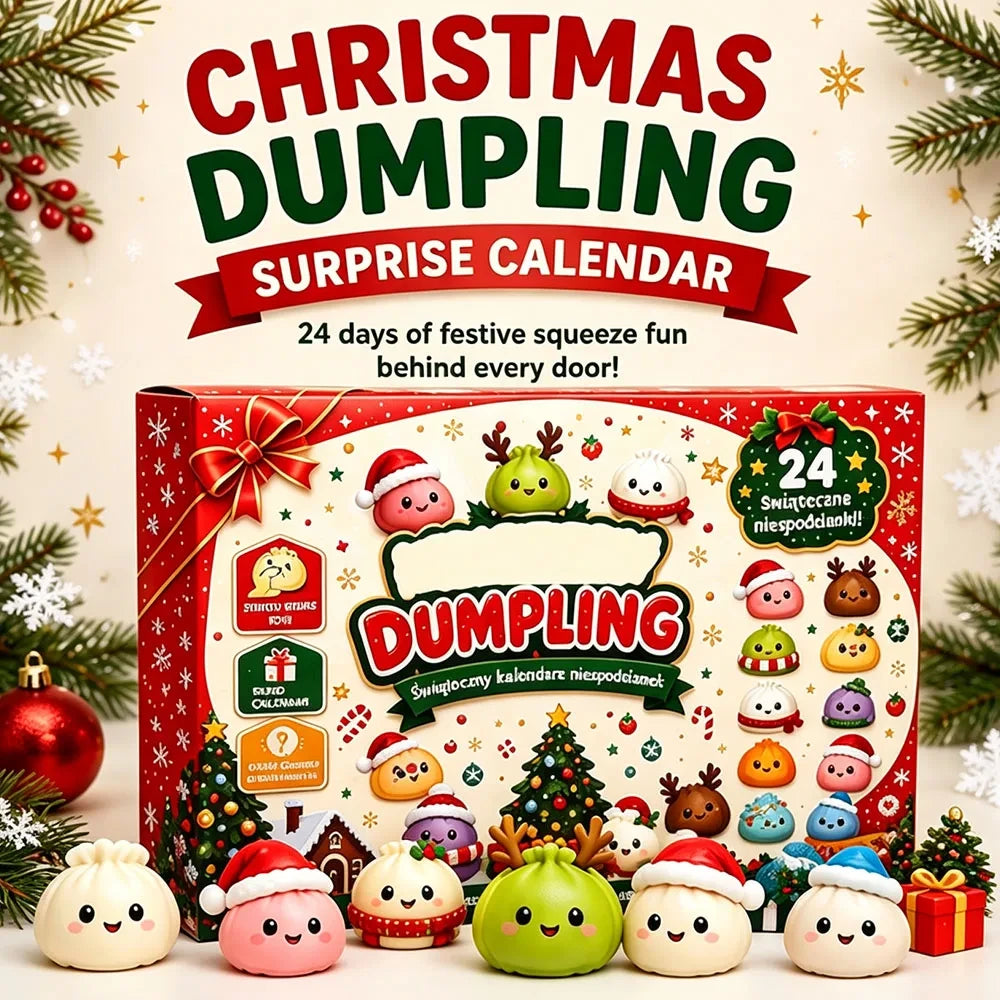 Christmas Advent Calendar Squishy Toy Set