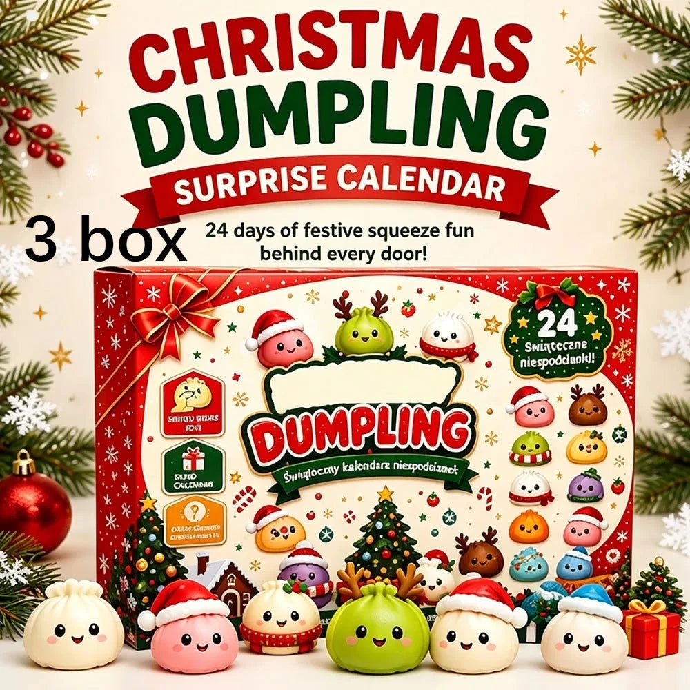 Christmas Advent Calendar Squishy Toy Set