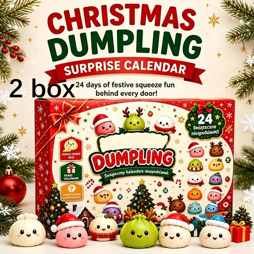 Christmas Advent Calendar Squishy Toy Set