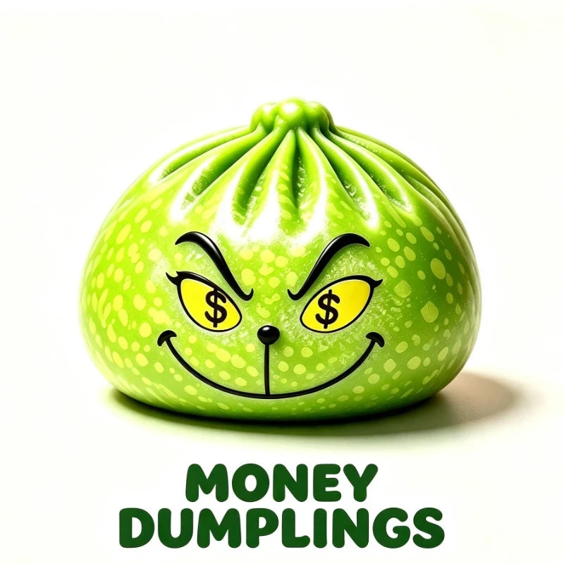 Glitter Green Grinch Dumplings