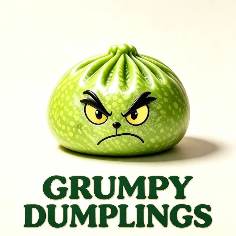 Glitter Green Grinch Dumplings