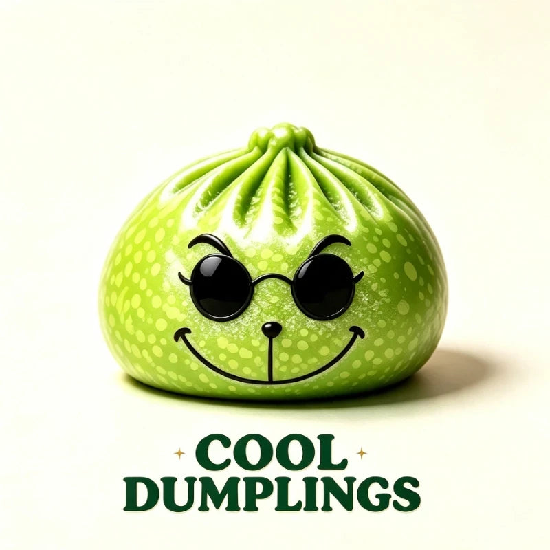 Glitter Green Grinch Dumplings