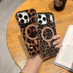 Leopard Print Magnetic Phone Case