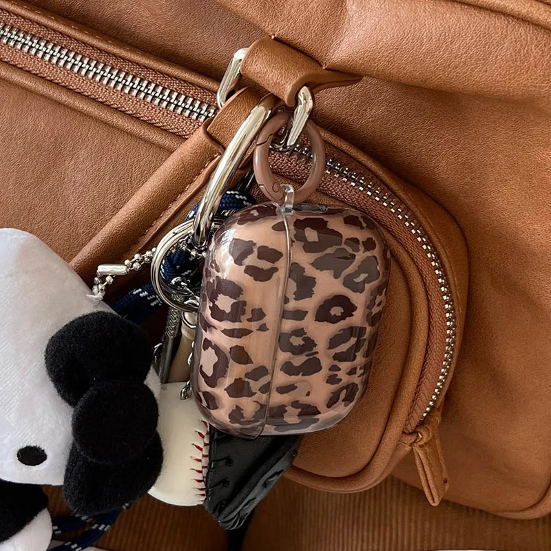 Leopard Print Silicone Earphone Case