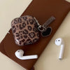 Leopard Print Silicone Earphone Case