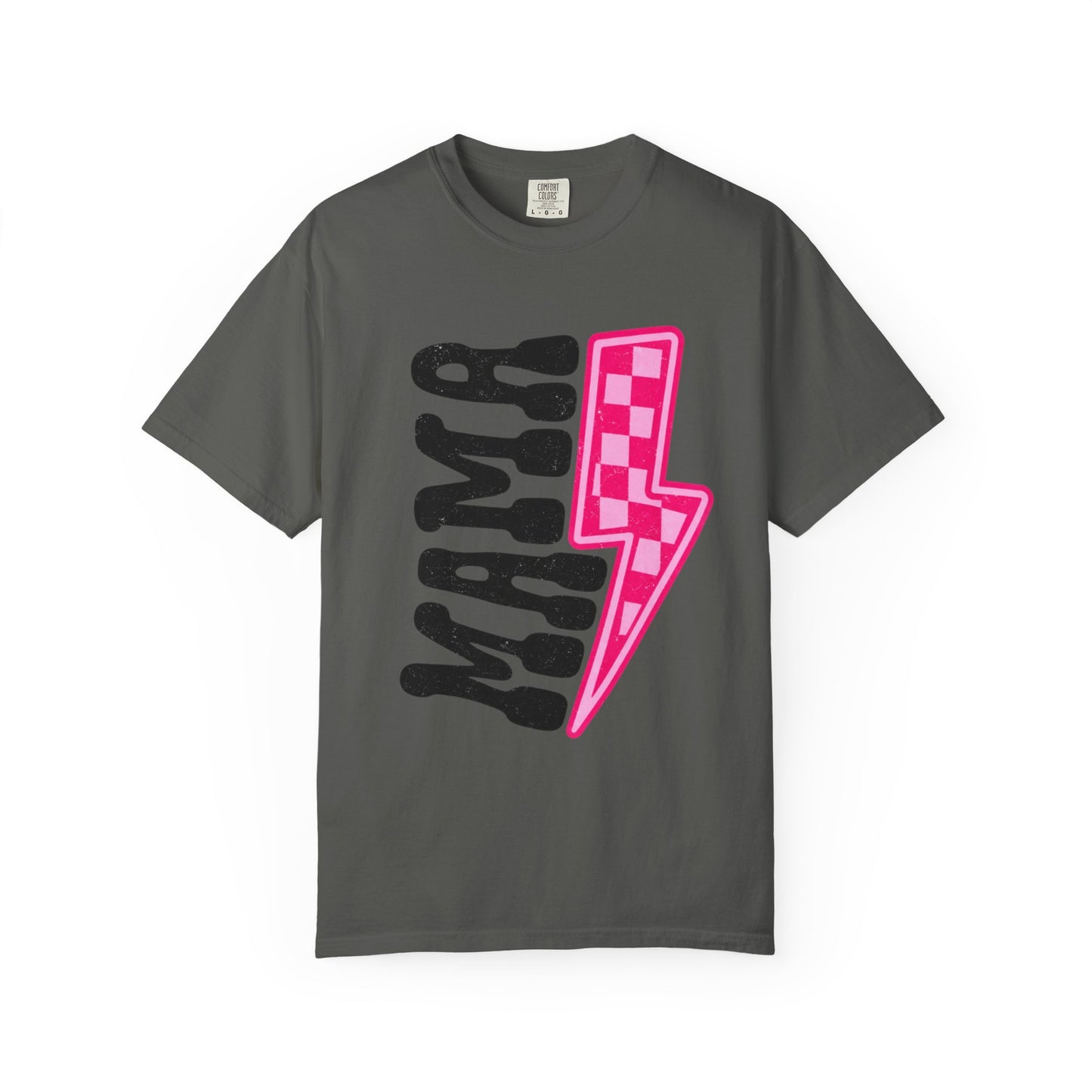 Pink Lightening Bolt Mama Graphic T-shirt