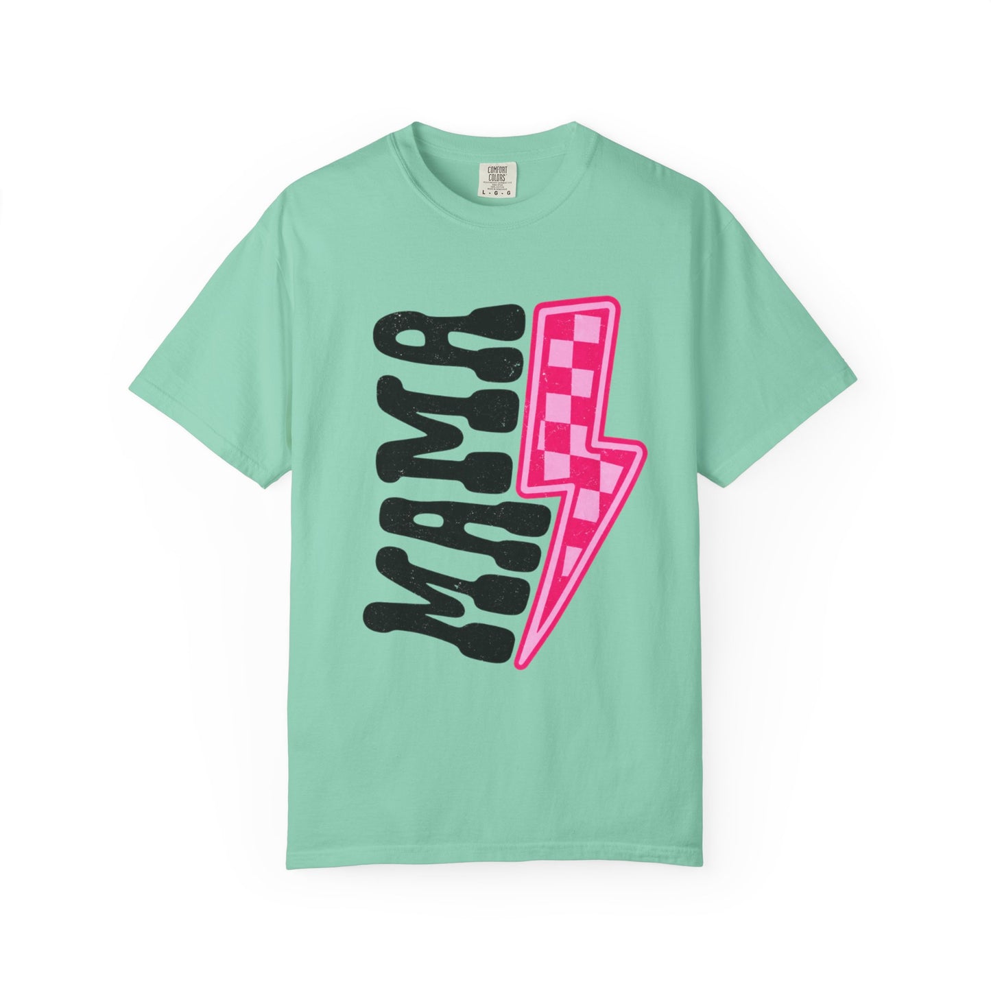 Pink Lightening Bolt Mama Graphic T-shirt