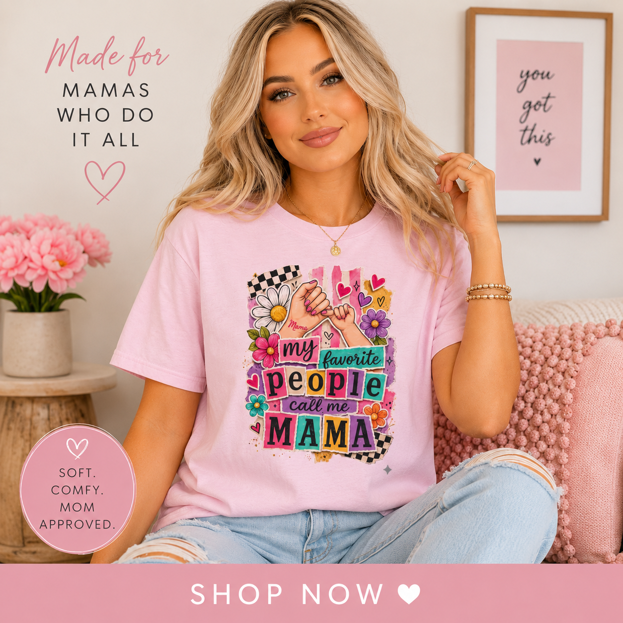 “My Favorite People Call Me Mama” Graphic Tee