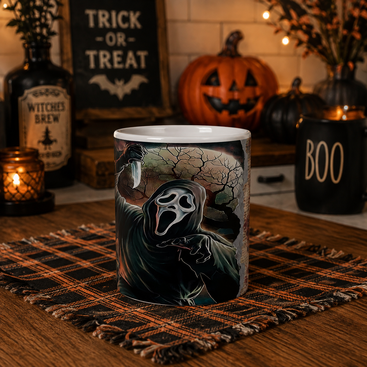 Scream Ghostface Horror Ceramic Mug  (11oz)