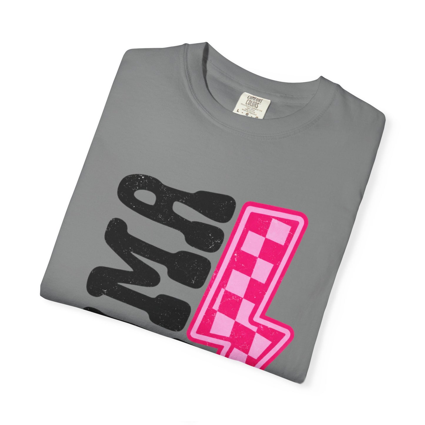 Pink Lightening Bolt Mama Graphic T-shirt