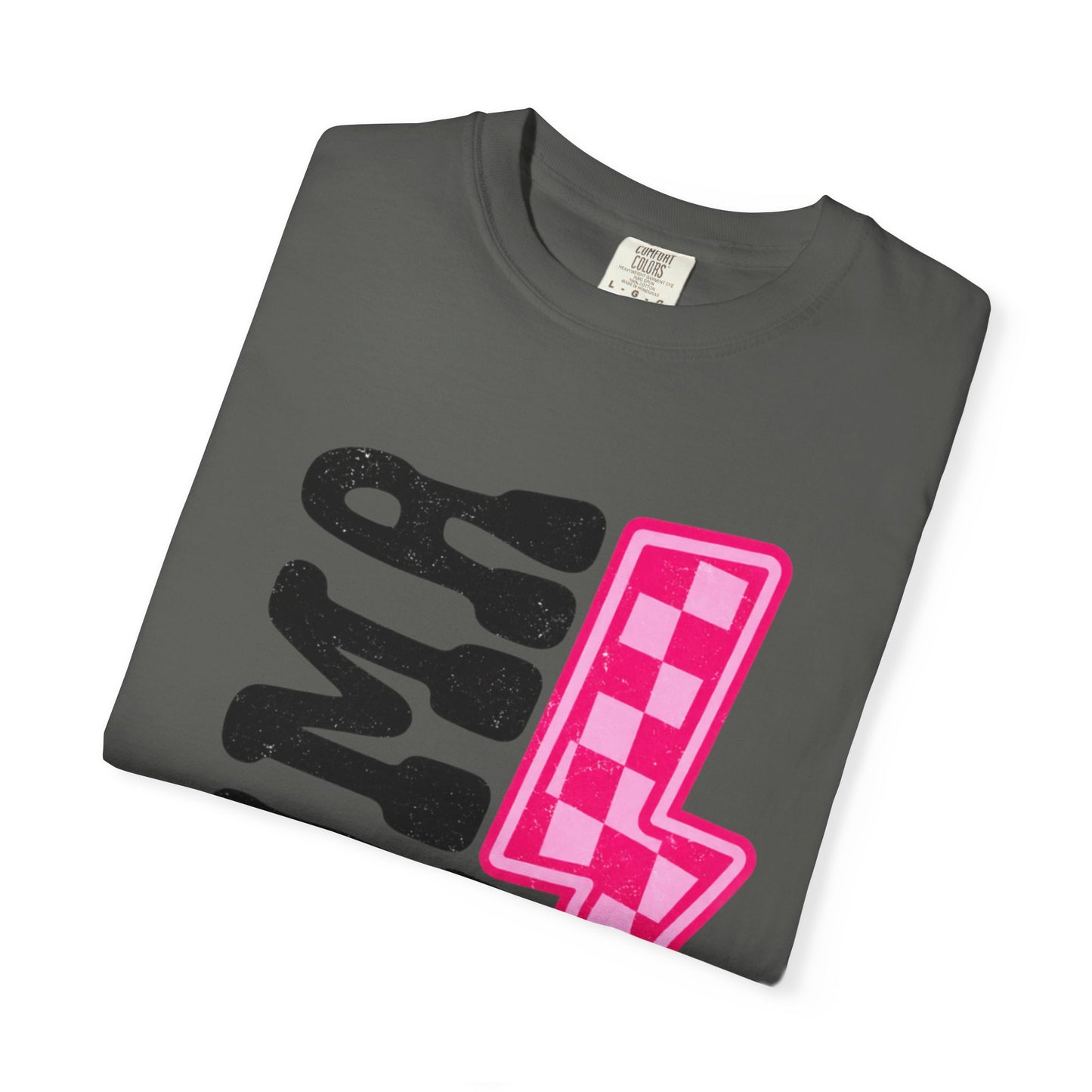 Pink Lightening Bolt Mama Graphic T-shirt