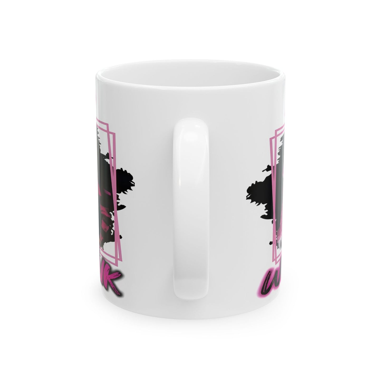 "In October We Wear Pink" Slasher Character Coffee Cup (11oz)