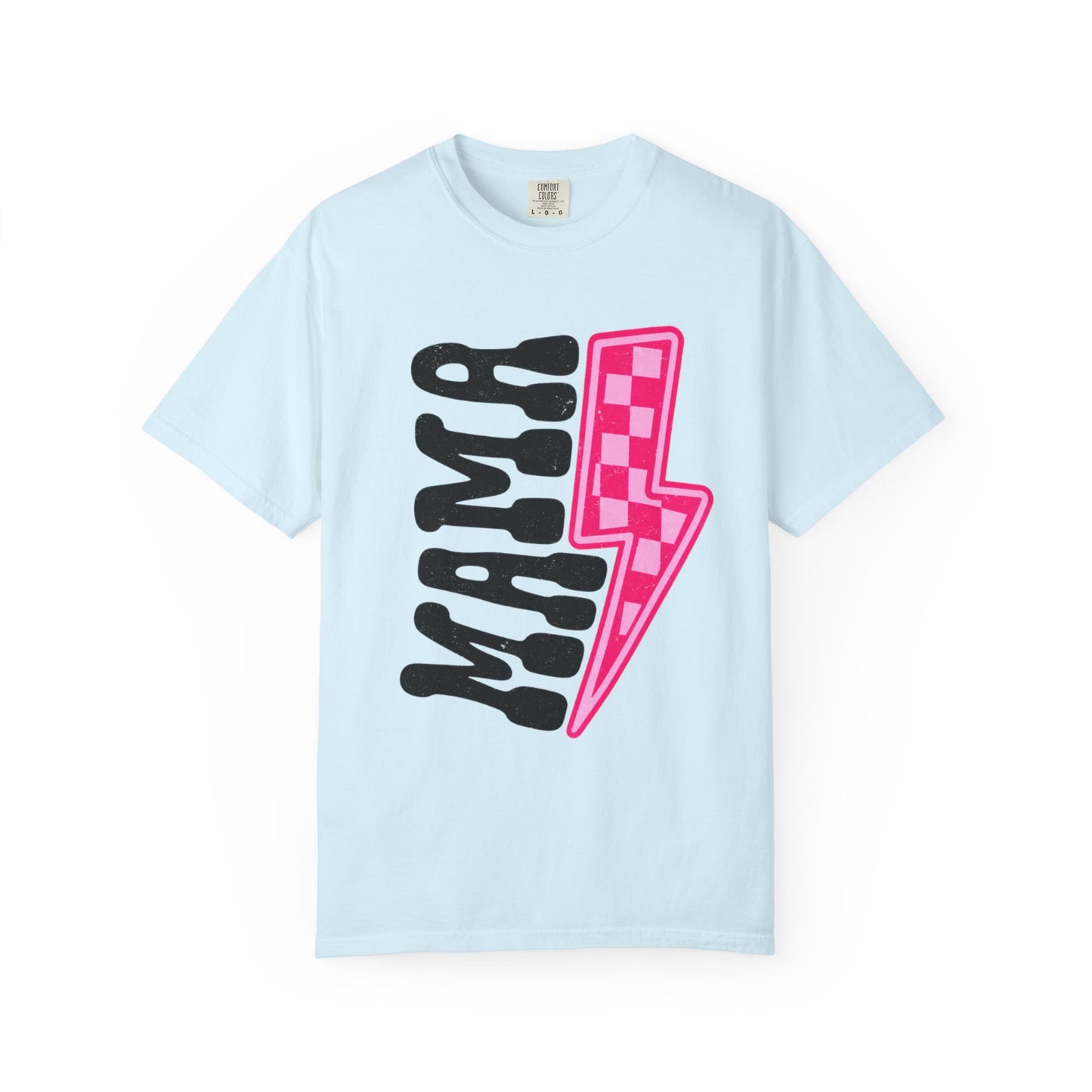 Pink Lightening Bolt Mama Graphic T-shirt