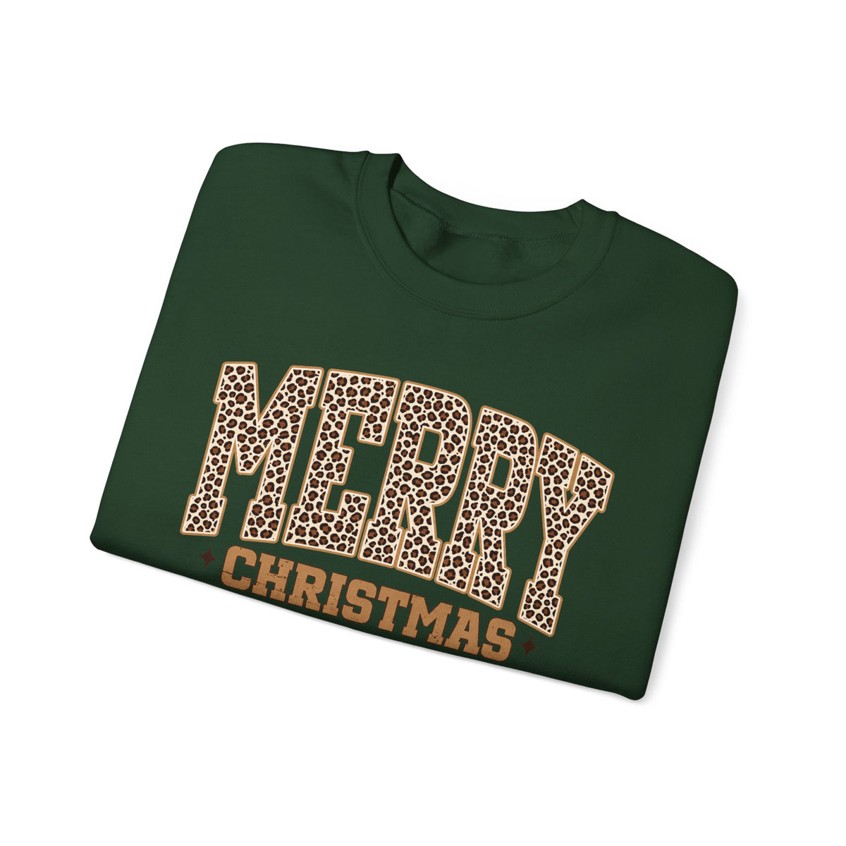 Merry Christmas Leopard Print Sweatshirt