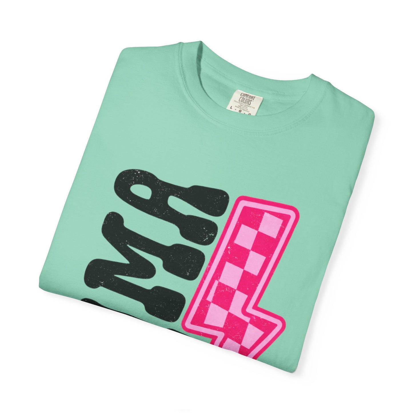 Pink Lightening Bolt Mama Graphic T-shirt