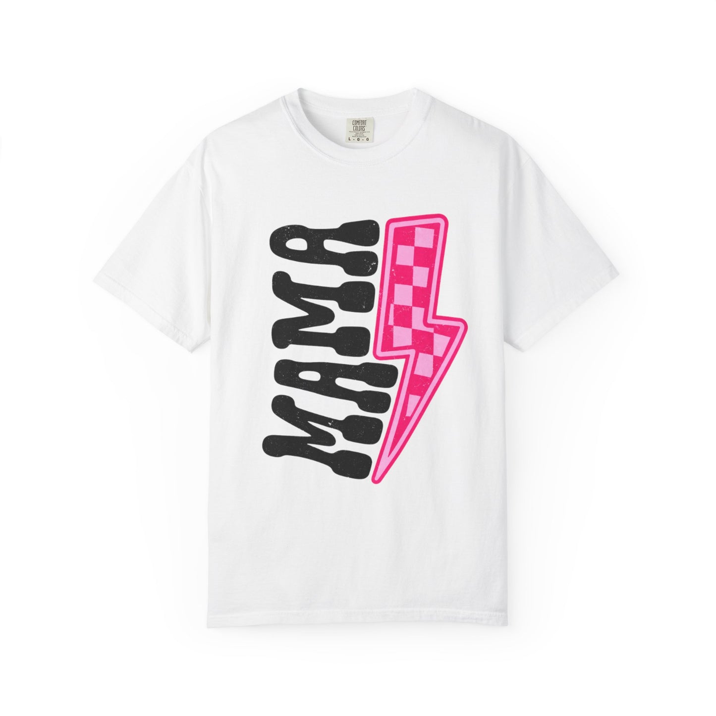 Pink Lightening Bolt Mama Graphic T-shirt