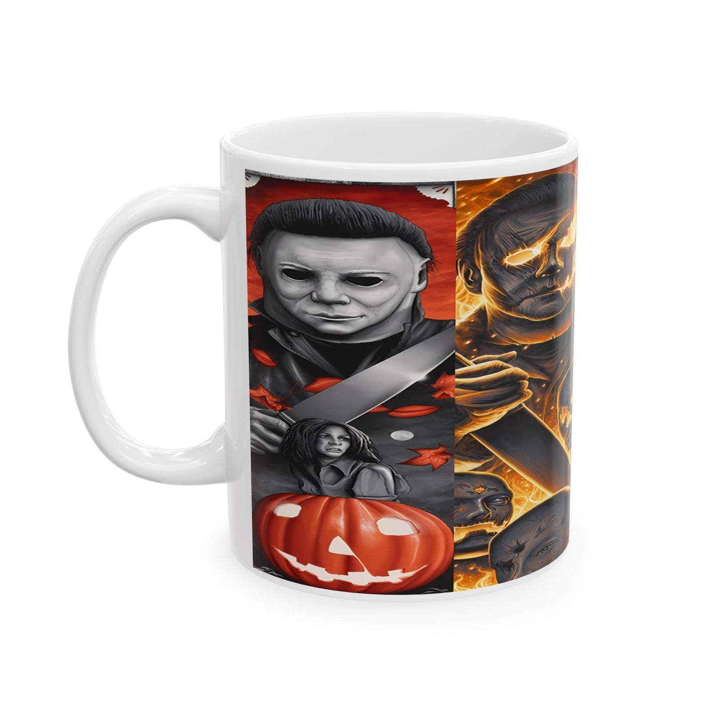 Michael Myers & Halloween Slasher Collage (11oz)