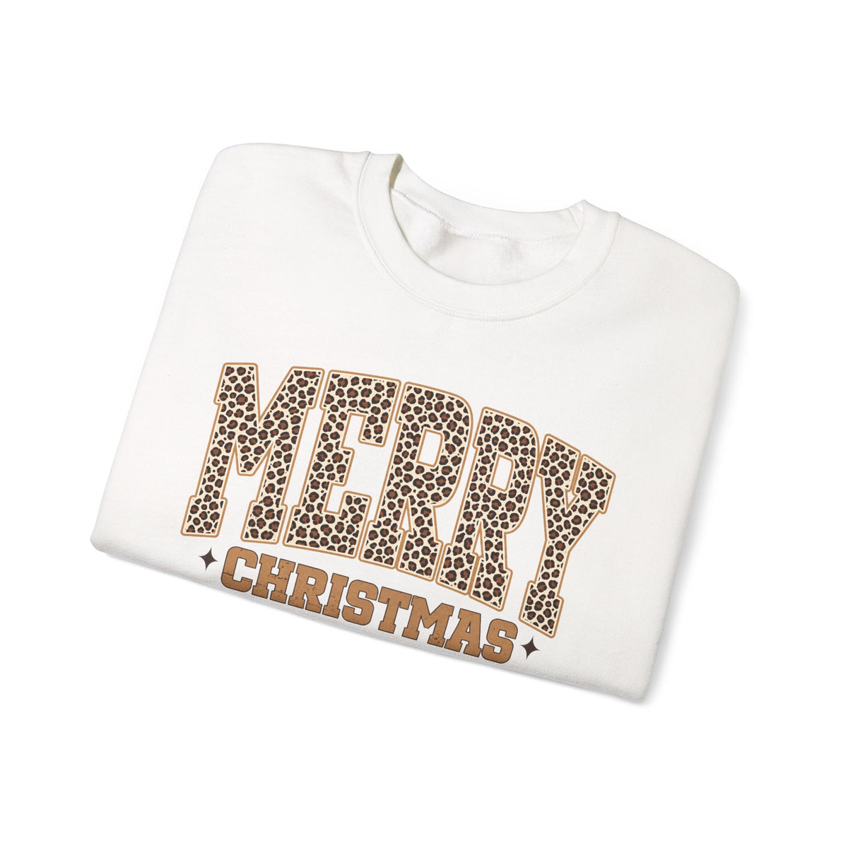 Merry Christmas Leopard Print Sweatshirt