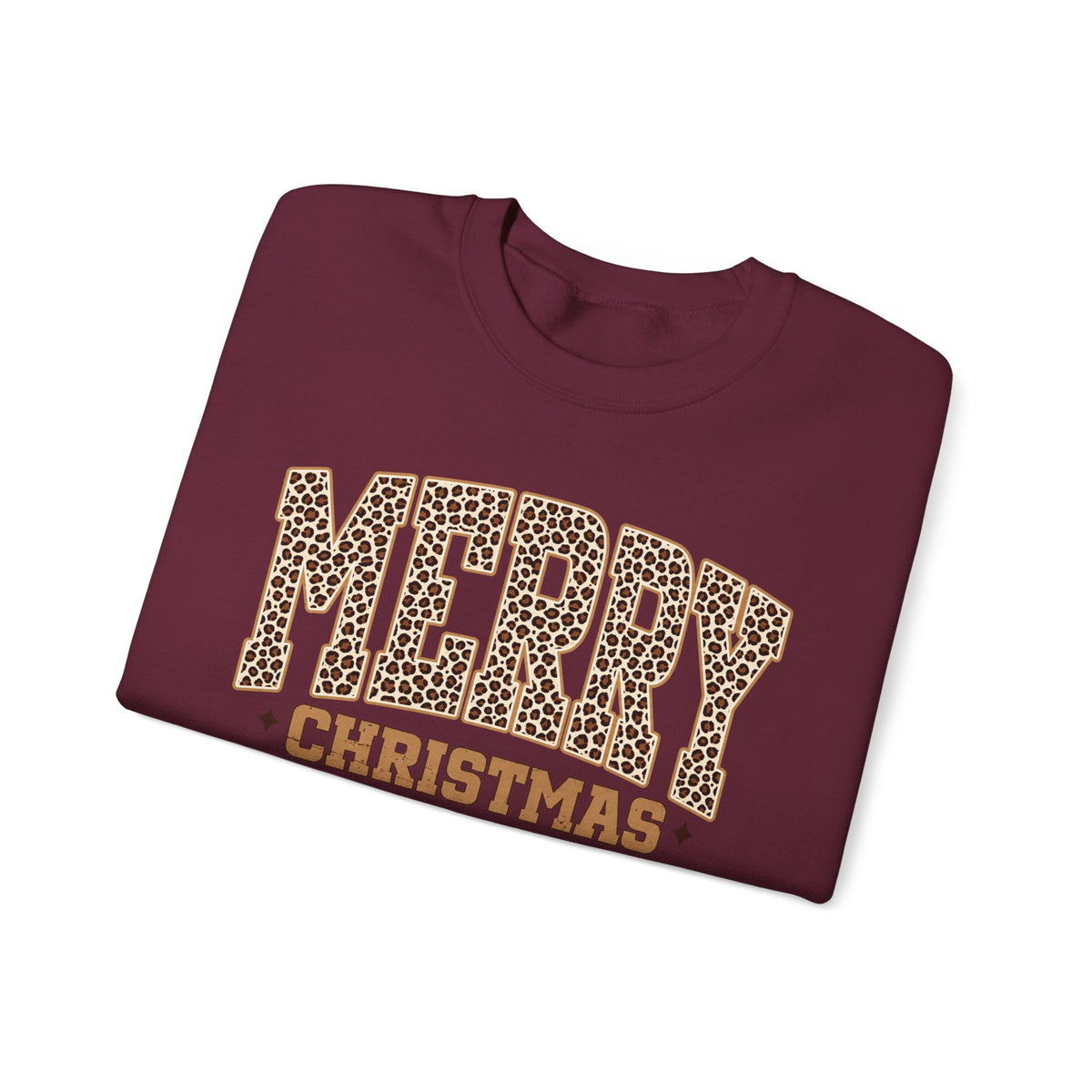 Merry Christmas Leopard Print Sweatshirt